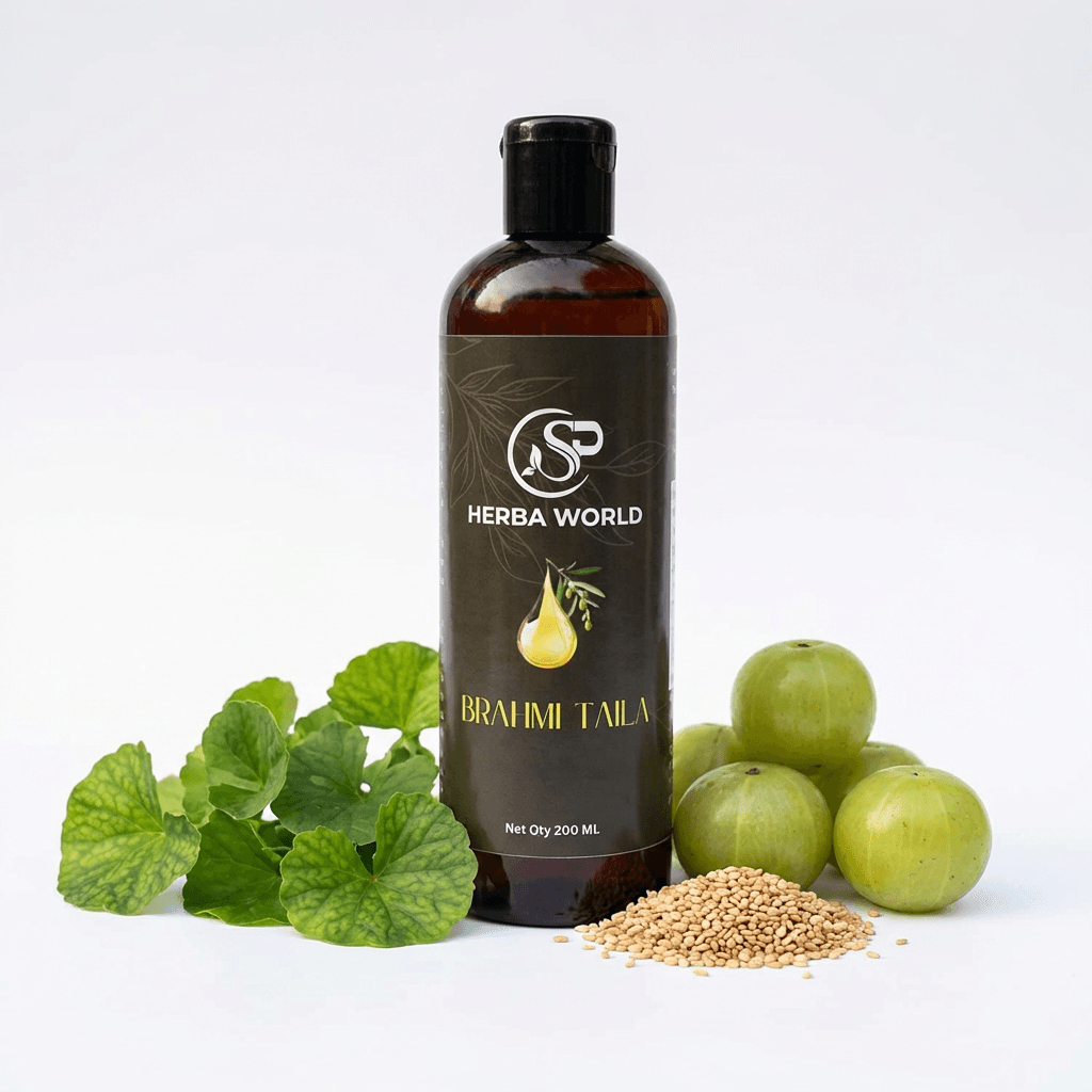 brahmi taila – herbal hair & scalp oil (200ml) brahmi taila – herbal hair & scalp oil (200ml)