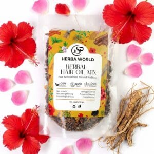 herbal hair oil mix – 100% natural hair care blend (50g)
