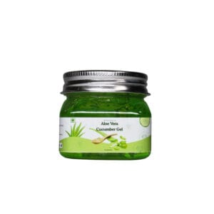 Organic Aloe Vera Cucumber Gel 100g hydrating and refreshing skin gel in green jar