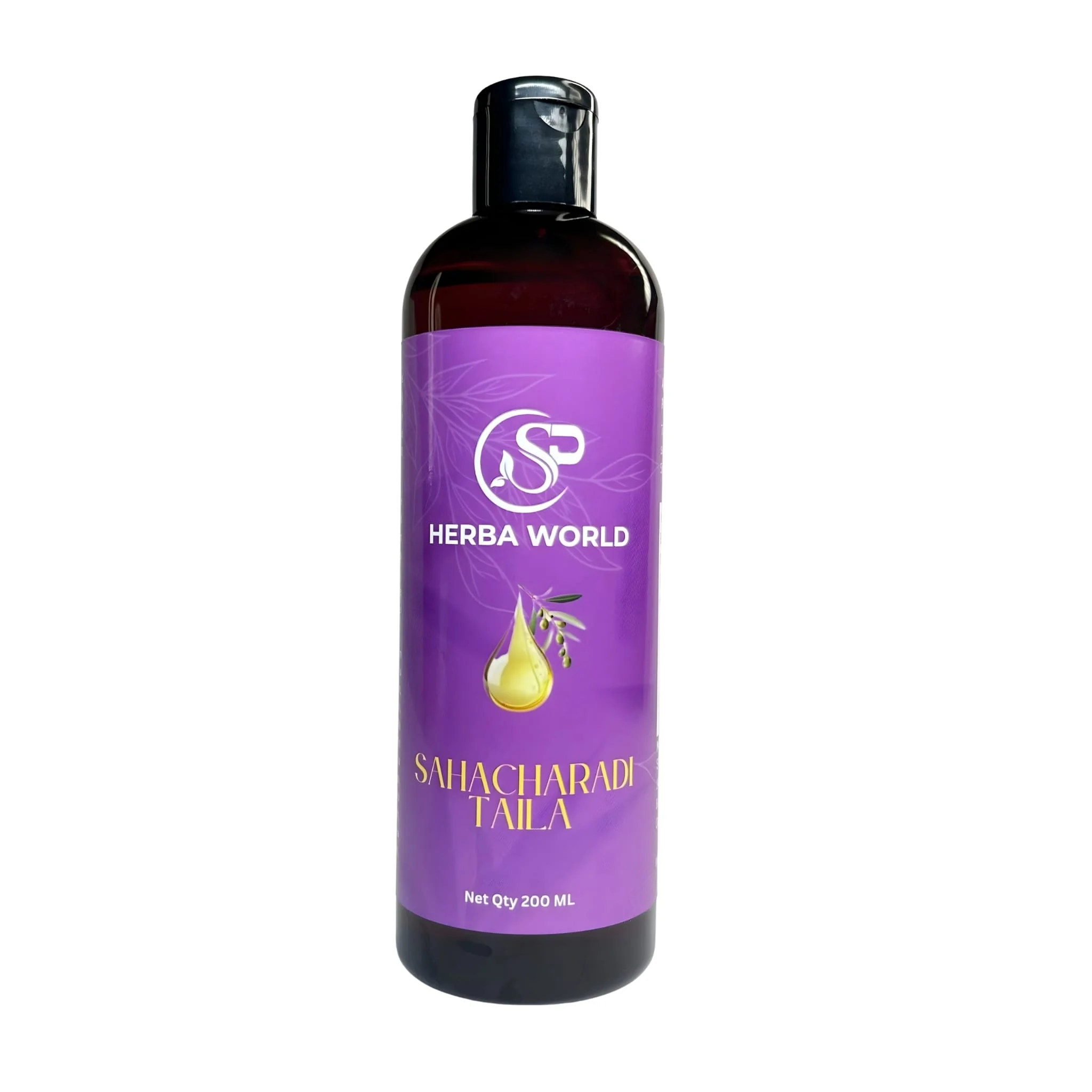 SP Herba World Sahacharadi Taila 200ml purple bottle